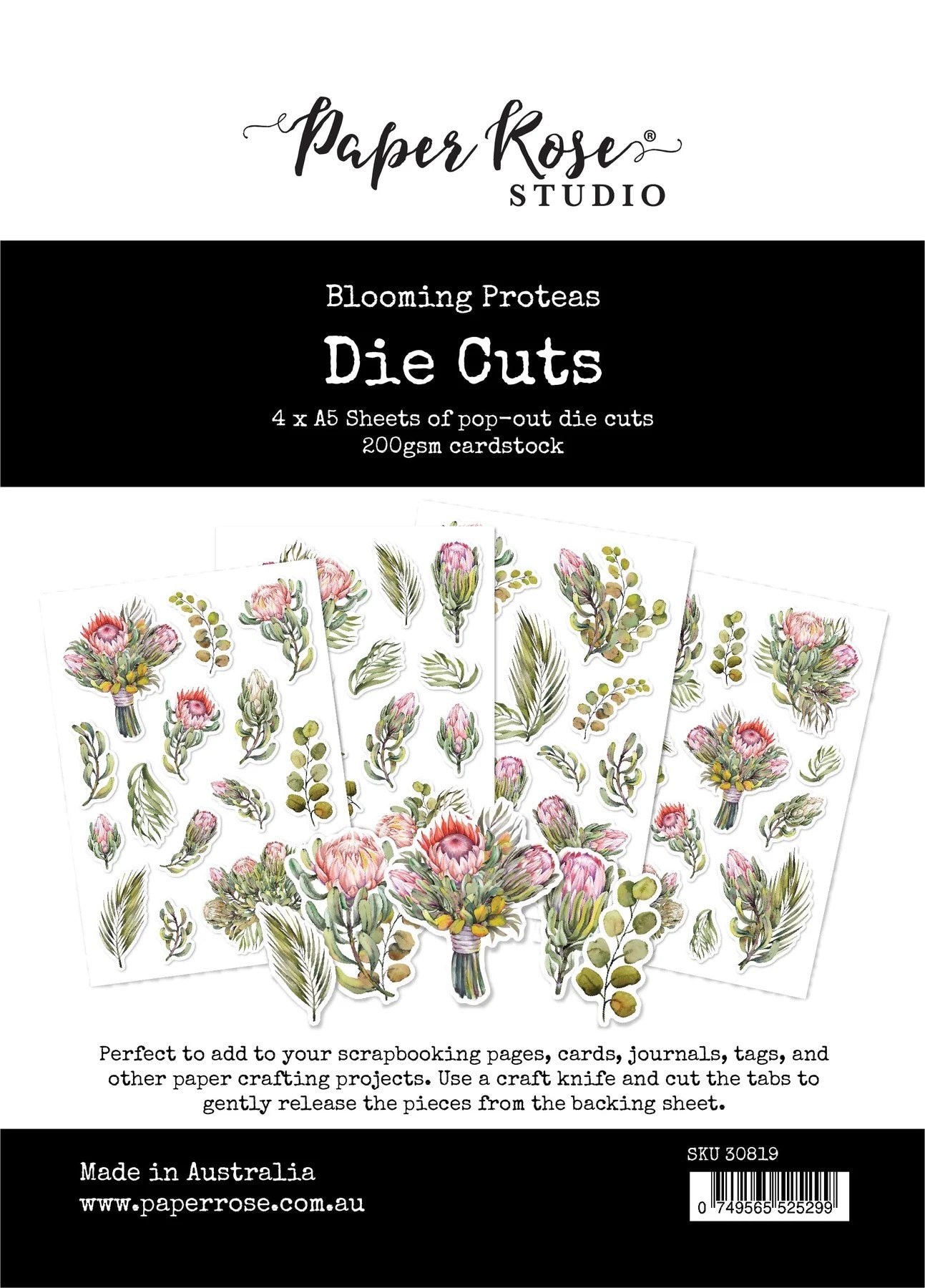 Blooming Proteas Die Cuts