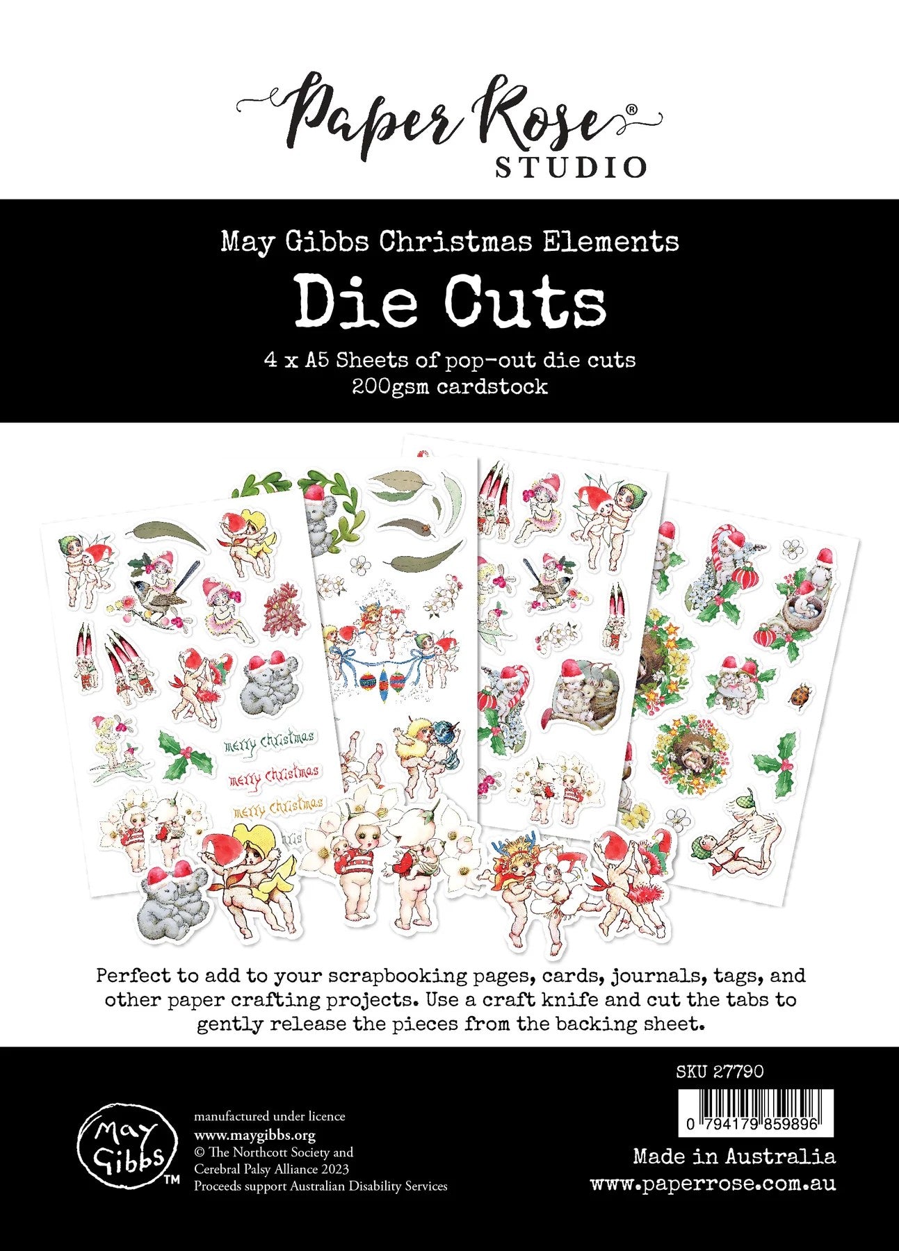 May Gibbs Christmas Elements Die Cuts