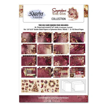 Sugarplum Wreaths Card Kit